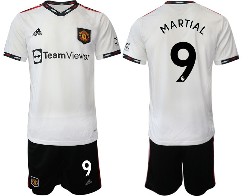 Men 2022-2023 Club Manchester United away white #9 Soccer Jersey